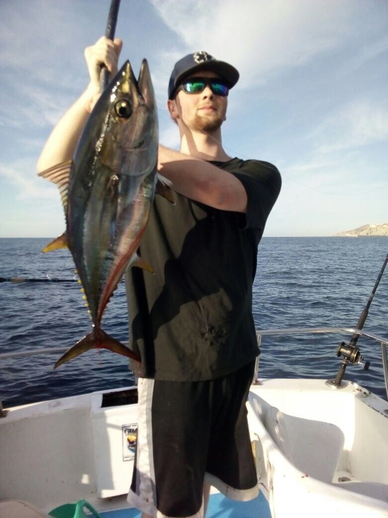 Dad (Mark Hager) and sons Kevin and Jake visiting from Phoenix, Arizona had a #GREATDAY catching #YellowfinTuna with Capt JoseJuan today December 26, 2017