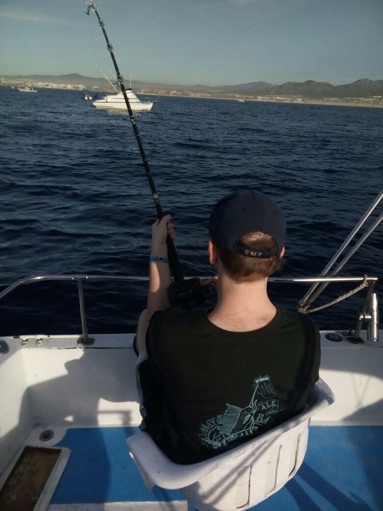 Dad (Mark Hager) and sons Kevin and Jake visiting from Phoenix, Arizona had a #GREATDAY catching #YellowfinTuna with Capt JoseJuan today December 26, 2017