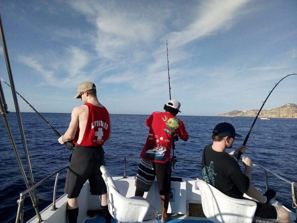 Dad (Mark Hager) and sons Kevin and Jake visiting from Phoenix, Arizona had a #GREATDAY catching #YellowfinTuna with Capt JoseJuan today December 26, 2017