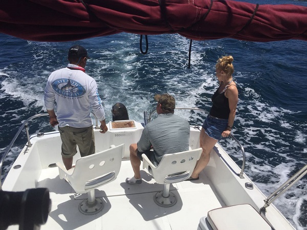 VIP Guests Dr. Scott Brannan and Cari Hamilton today with Capt Manuel