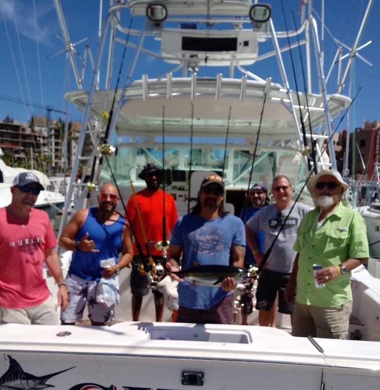 Getting married to Grace tonight May 5 2018 BUT FIRST Let’s Go Fishing for half day on 45′ Cabo Express