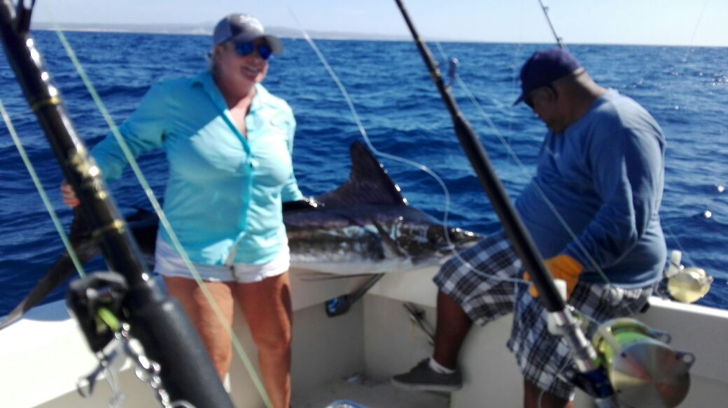 Within two hours of morning departure two marlin already released for VIP Guests visiting from San Antonio, Texas