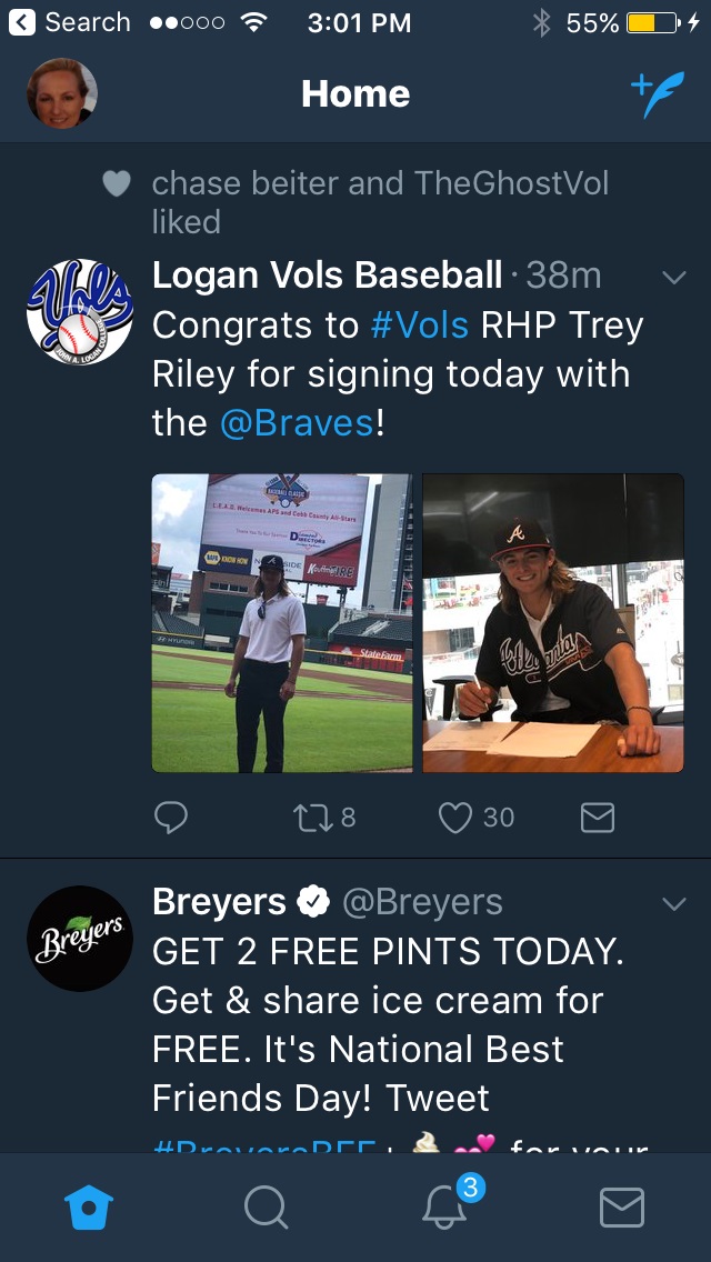 Join us as we #BurstWithPrideRHP Trey Riley was signed today Atlanta Braves