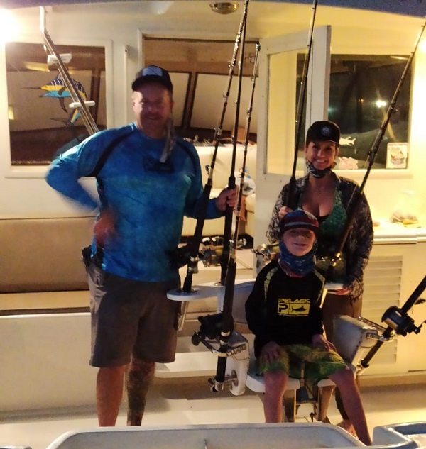 Happy New Year and 8th Happy Birthday to NJ Thompson aboard with mom and dadNolan and Nicole visiting from Cypress, California