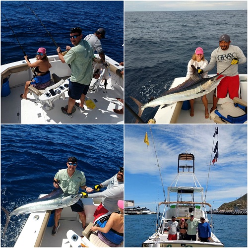 Great fun with the crew on 34′ Blackfin for VIP Guests Jim and Elizabeth Autenreith from Houston, Texas