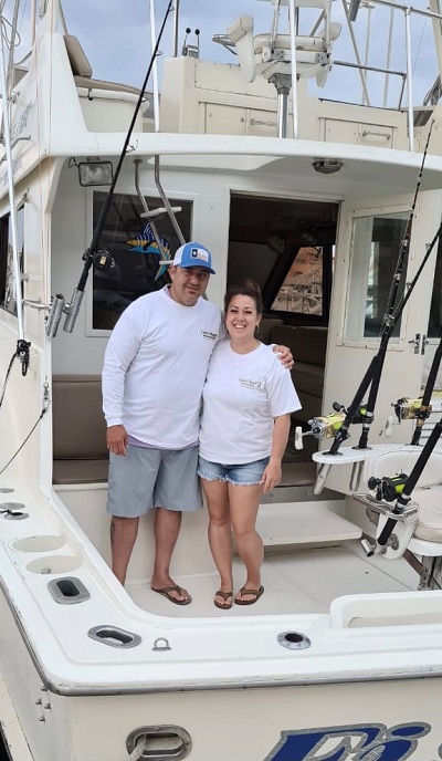 VIP Guests Wayne and Tara Crabtree visiting from Greeley, Colorado ready to go!