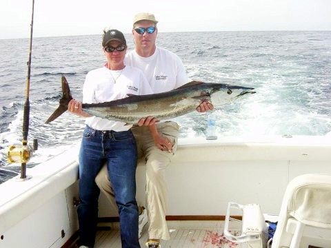 Graybill and Tina Riccio with Mikes wahoo 