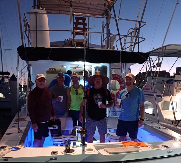 VIP Guests visiting from Roseville, California are ready to go fishing!The Strong Boys