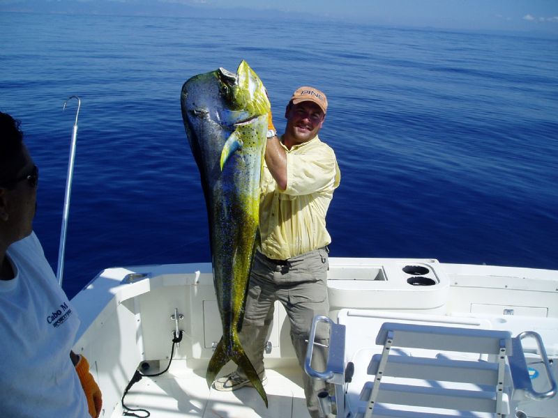 VIP Guest Shane Drawe and a very large Dorado!