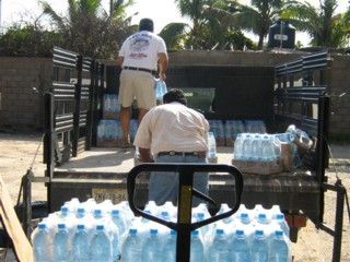 Hurricane John Relief Project today fishing takes a back seat.