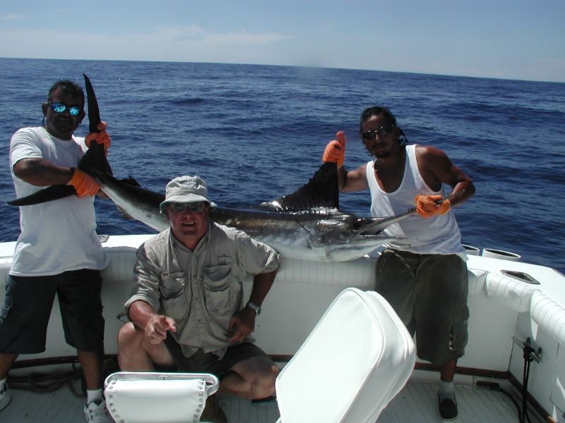 I’m attaching a picture of Frick’s first marlin. This marlin was successfully revived and released after photo.