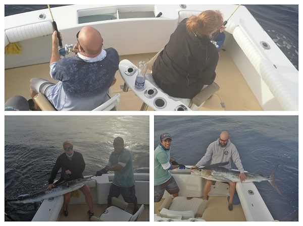 4 Marlin released by this husband and wife team on our 34′ Blackfin today!
